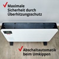 Elektroheizung mit Fernbedienung & Zeitschaltuhr & Thermostat