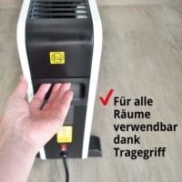 Elektroheizung mit Fernbedienung & Zeitschaltuhr & Thermostat