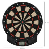 Elektronische Dartscheibe mit 6 Darts