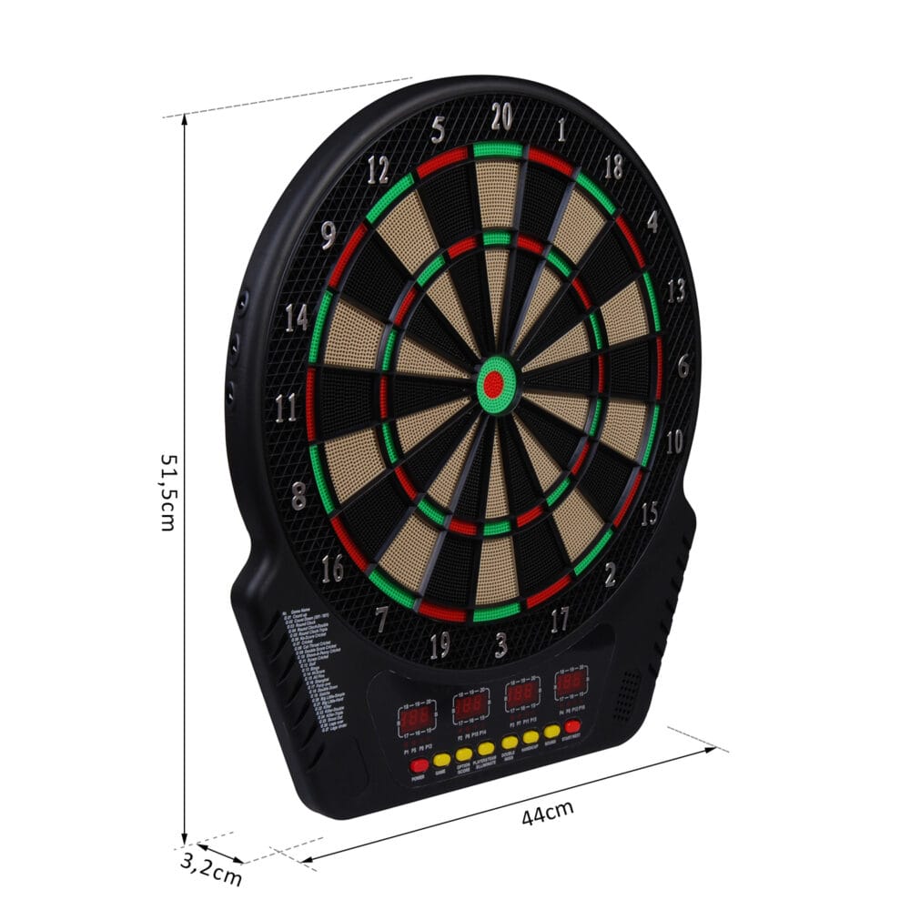 Elektronische Dartscheibe mit 6 Darts  44x51.5x3.2cm