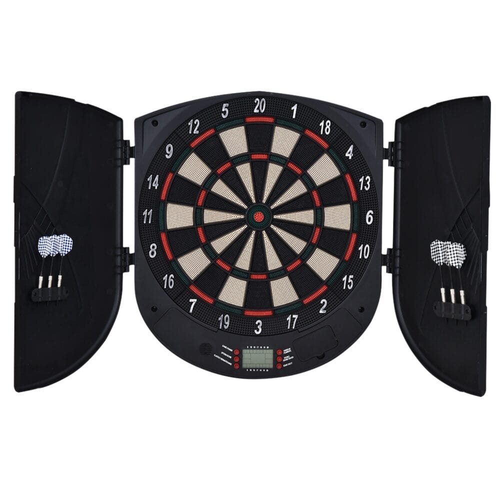 Elektronische Dartscheibe mit 6 Darts für 8 Spieler 50x44x4.4cm