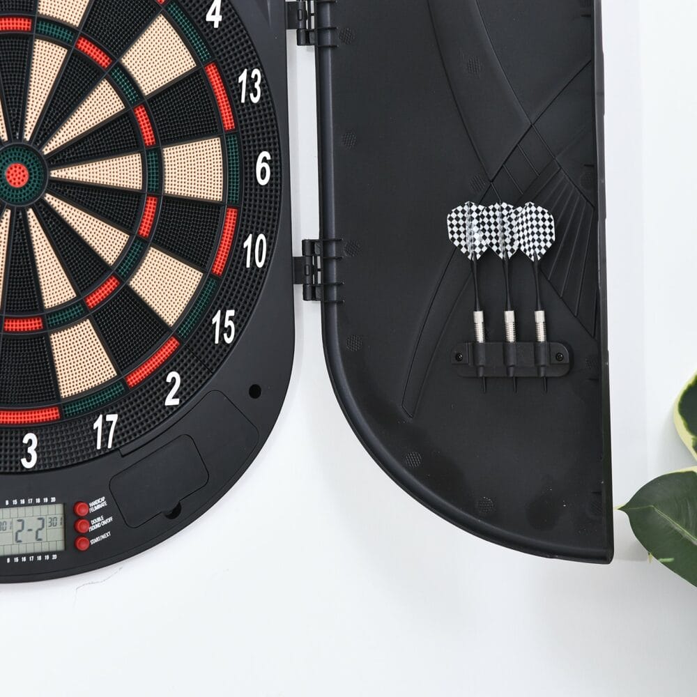 Elektronische Dartscheibe mit 6 Darts für 8 Spieler 50x44x4.4cm