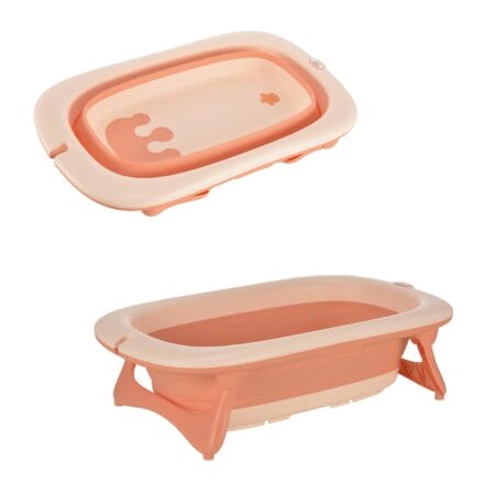 Ergonomische Babybadewanne Babywanne faltbar - Rosa