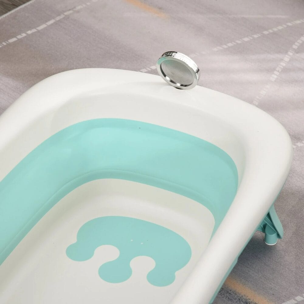 Ergonomische Babybadewanne Babywanne faltbar - Rutschfest