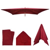 Ersatz-Bezug für Holz-Sonnenschirm Florida 2x3m bordeaux