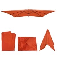 Ersatz-Bezug für Holz-Sonnenschirm Florida 2x3m terracotta