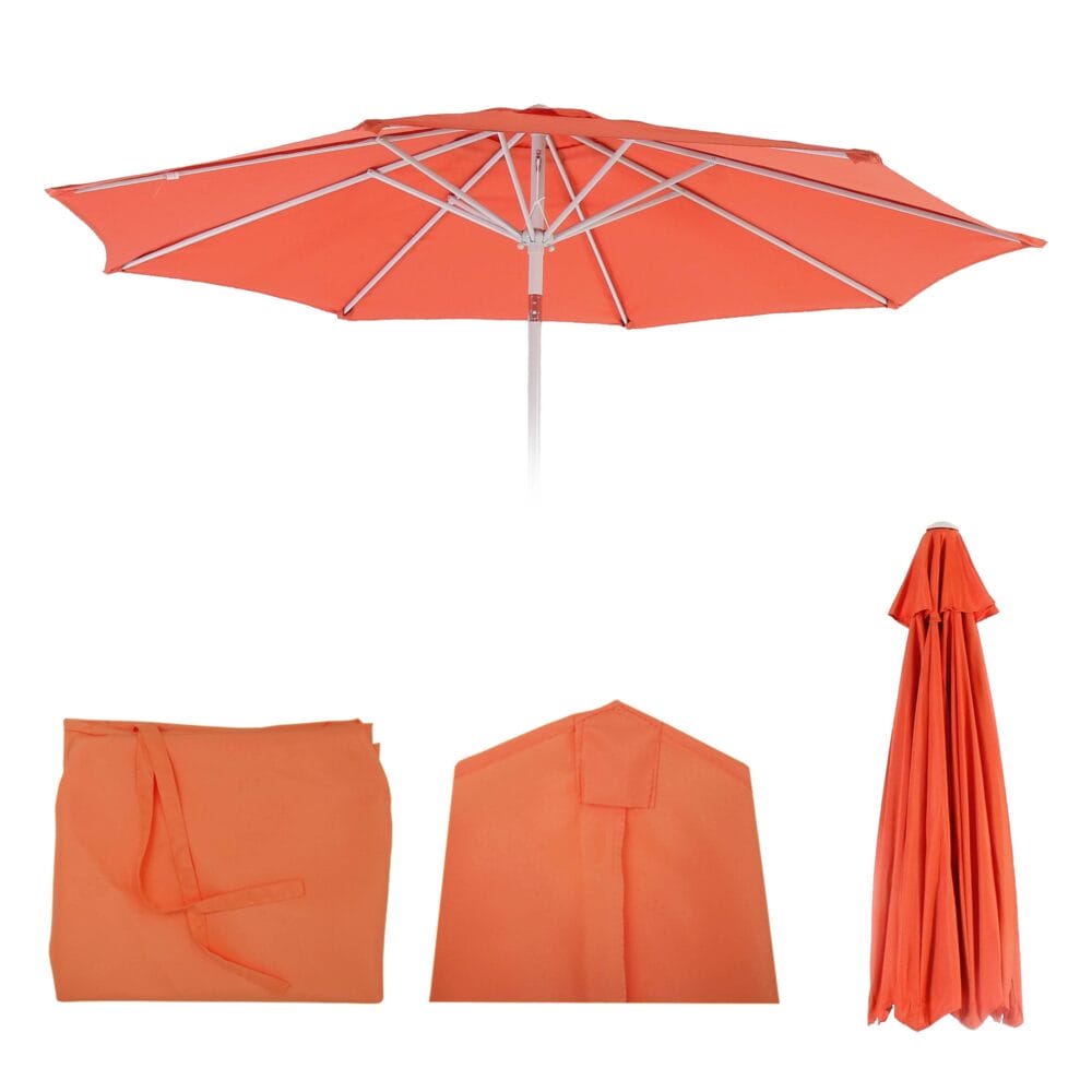 Ersatz-Bezug für Sonnenschirm N18 Ø2.7m Stoff/Textil 5kg terracotta