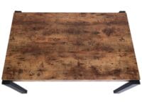 Esstisch JAM-L53 Tisch Industrial Metall 140x80cm dunkle Wildeiche