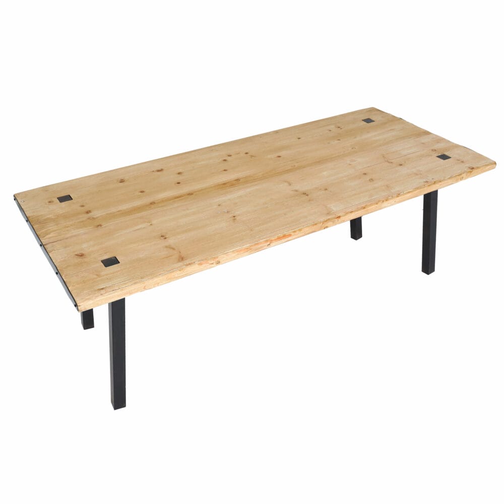 Esstisch JAM-L75 200x90cm Massivholz Industrial Natur