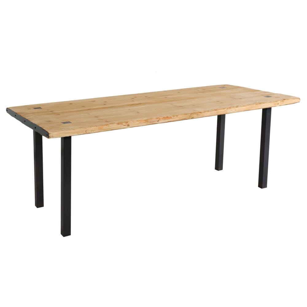 Esstisch JAM-L75 200x90cm Massivholz Industrial Natur