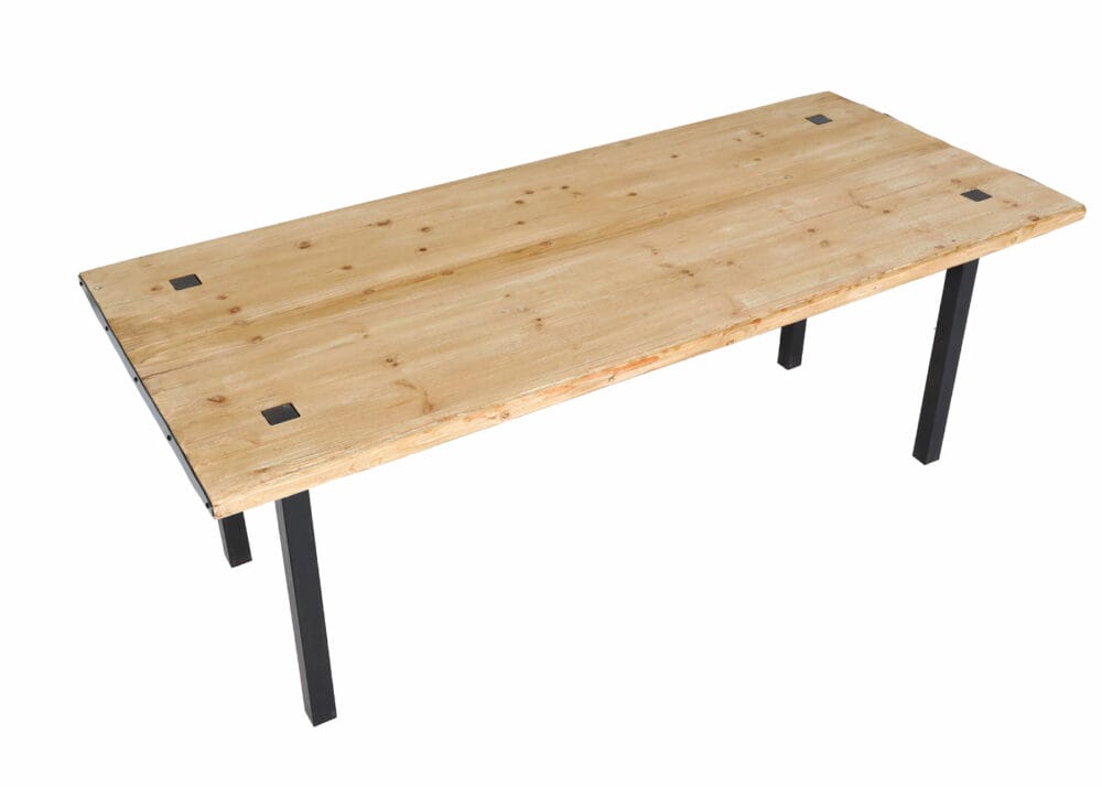 Esstisch JAM-L75 200x90cm Massivholz Industrial Natur