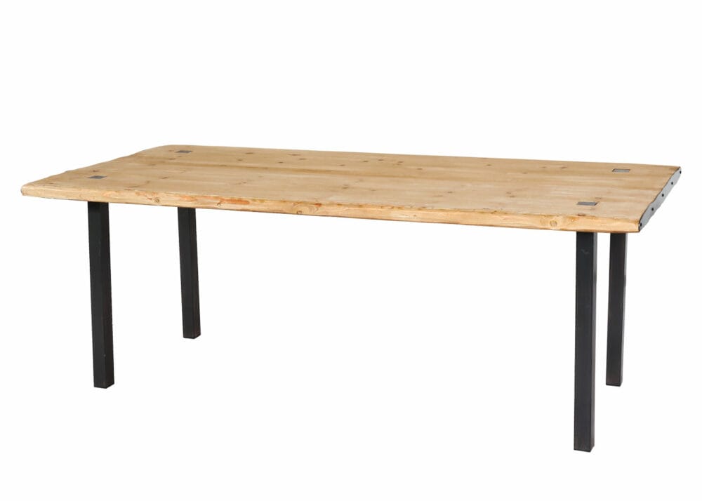 Esstisch JAM-L75 200x90cm Massivholz Industrial Natur