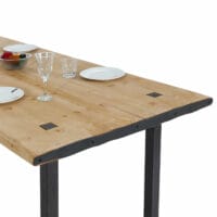 Esstisch JAM-L75 200x90cm Massivholz Industrial Natur