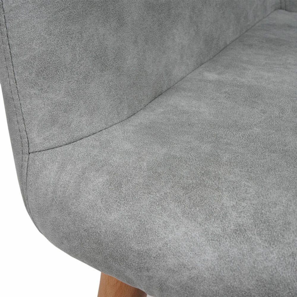 Esszimmerstuhl Malmö 50er Jahre Textil vintage betongrau