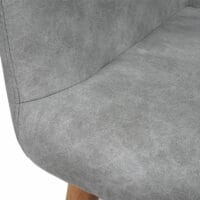 Esszimmerstuhl Malmö 50er Jahre Textil vintage betongrau