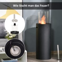 Ethanol-Kamin 94cm BioEthanol Ofen 0.40L