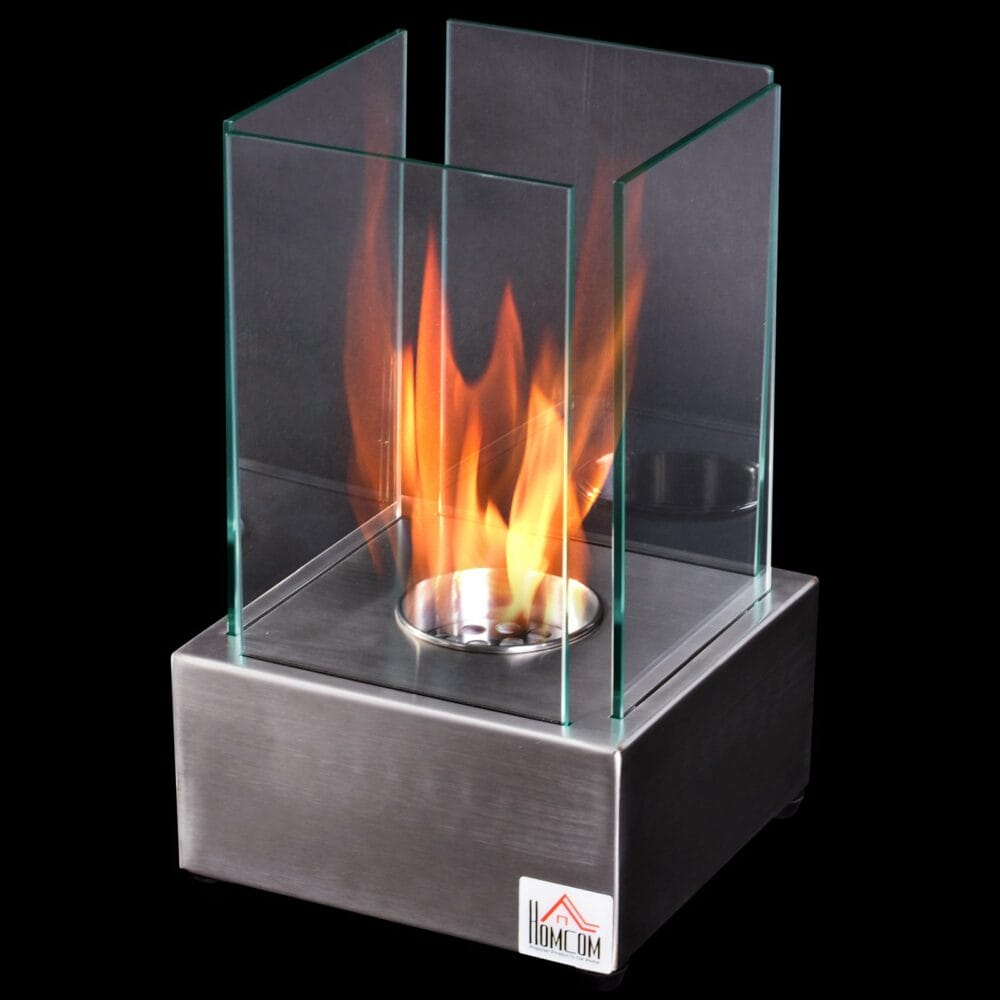 Ethanol-Kamin Tischkamin BioEthanol Ofen Edelstahl