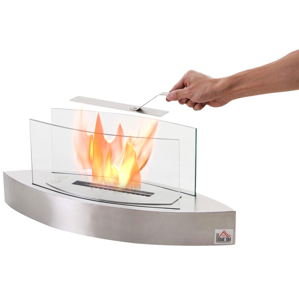 Ethanol-Kamin Tischkamin BioEthanol Ofen Edelstahl