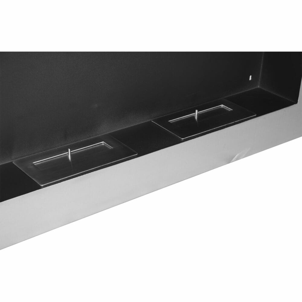 Ethanol-Kamin Wandkamin 110x54cm Bio-Ethanol Ofen Edelstahl