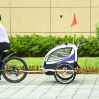 Fahrradanhänger Kinderanhänger für 2 Kinder Veloanhänger