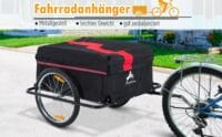 Fahrradanhänger Veloanhänger 40kg Traglast mit Blache