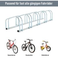 Fahrradständer Veloständer für 5 Fahrräder