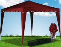 Faltpavillon Gartenpavillon 3x3m weinrot