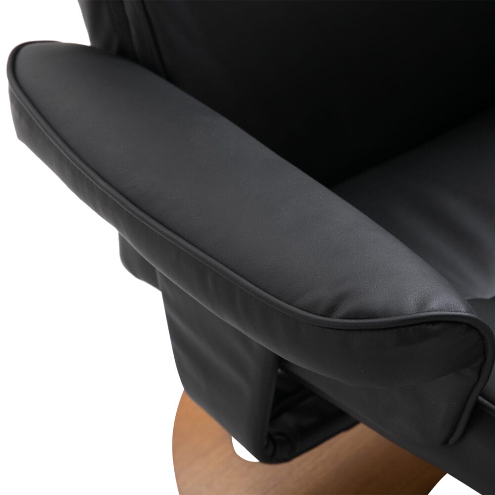 Fernsehsessel Relaxsessel 360° drehbar Schwarz