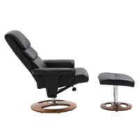 Fernsehsessel Relaxsessel 360° drehbar Schwarz