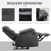 Fernsehsessel Relaxsessel Kunstleder Braun