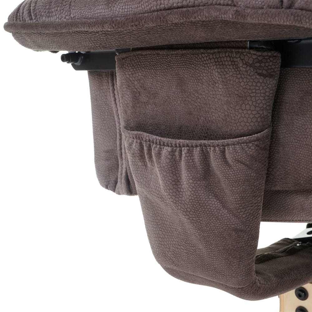 Fernsehsessel Relaxsessel mit Hocker Wildlederimitat Textil