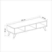 Fernsehtisch Aaskov 35x120x35cm Weiss