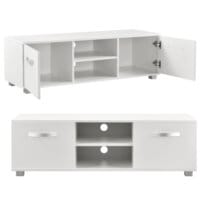 Frensehtisch Laugar 120x40x38 cm mit Schranktüren