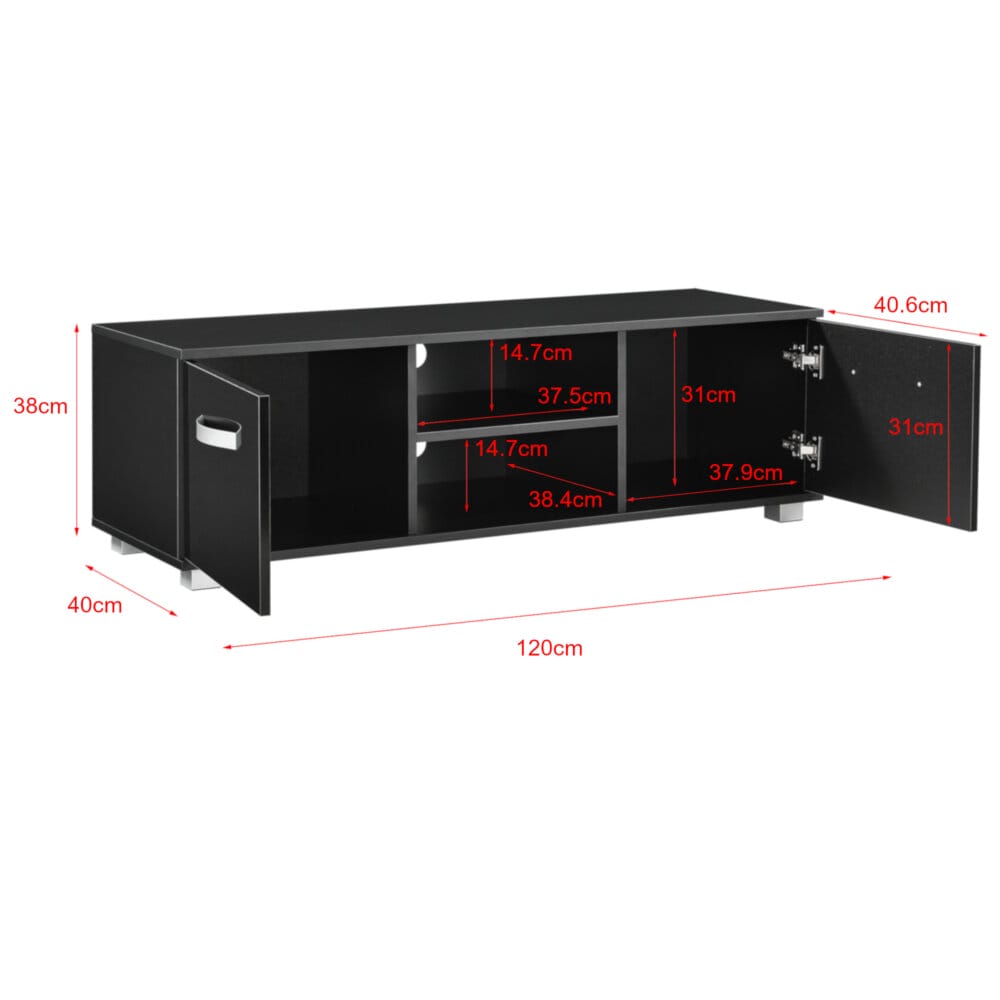 Fernsehtisch Laugar 120x40x38 cm mit Schranktüren