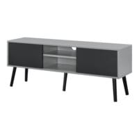 Fernsehtisch Eskilstuna 120 x 29.5 x 46.5 cm mit 2 Schranktüren
