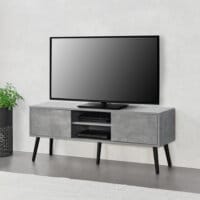 Fernsehtisch Eskilstuna 120 x 29.5 x 46.5 cm mit 2 Schranktüren