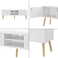 Fernsehtisch Eskilstuna 120 x 29.5 x 46.5 cm mit 2 Schranktüren