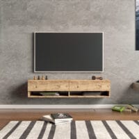 Fernsehtisch Laitila 140x31.5x29.5cm Eiche rustikal