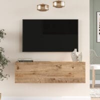 Fernsehtisch Lapinlahti 100x31.5x29.5cm Eiche rustikal