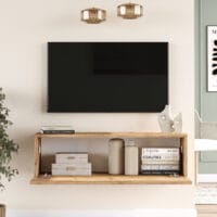 Fernsehtisch Lapinlahti 100x31.5x29.5cm Eiche rustikal