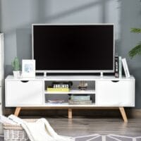 Fernsehtisch TV-Lowboard TV-Kommode Skandinavien weiss