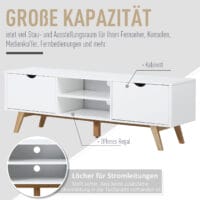 Fernsehtisch TV-Lowboard TV-Kommode Skandinavien weiss