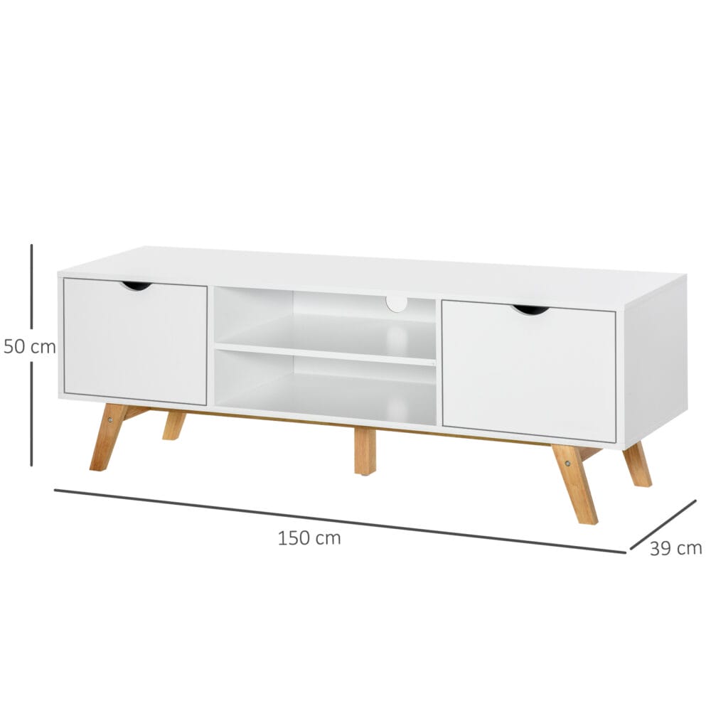 Fernsehtisch TV-Lowboard TV-Kommode Skandinavien weiss