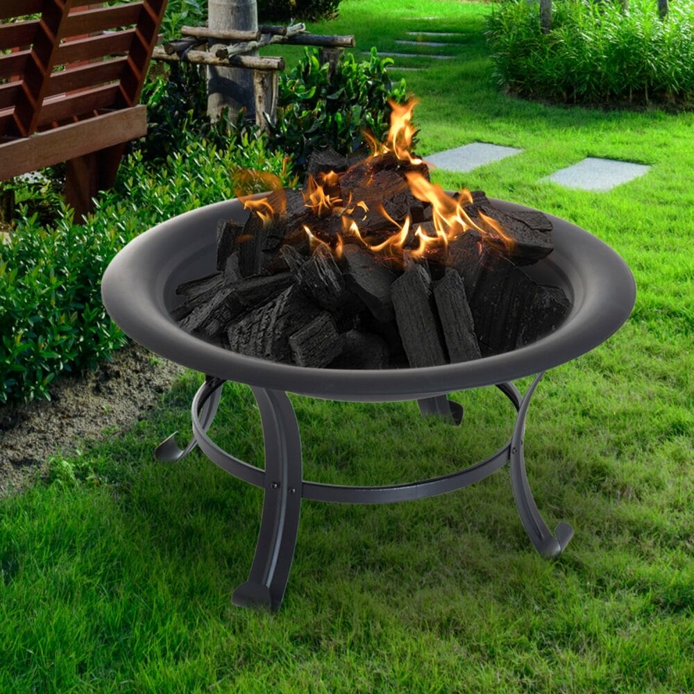 Feuerschale Feuerkorb mit Grill und Funkenschutz Ø 74cm