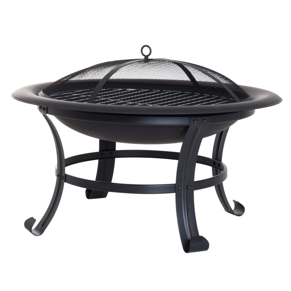 Feuerschale Feuerkorb mit Grill und Funkenschutz Ø 74cm