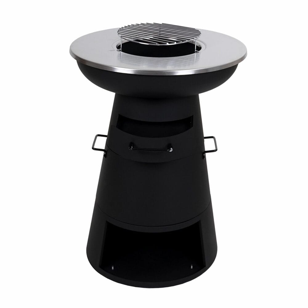Feuerschale mit Grillplatte JAM-K96 Feuerstelle Edelstahl Ø58cm