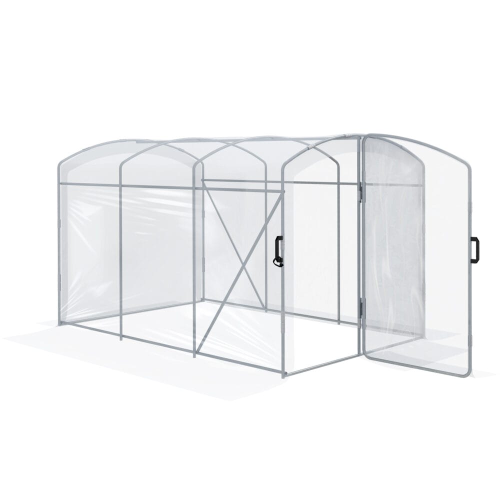 Foliengewächshaus 3x195x2m Folientunnel Treibhaus