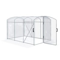 Foliengewächshaus 3x195x2m Folientunnel Treibhaus