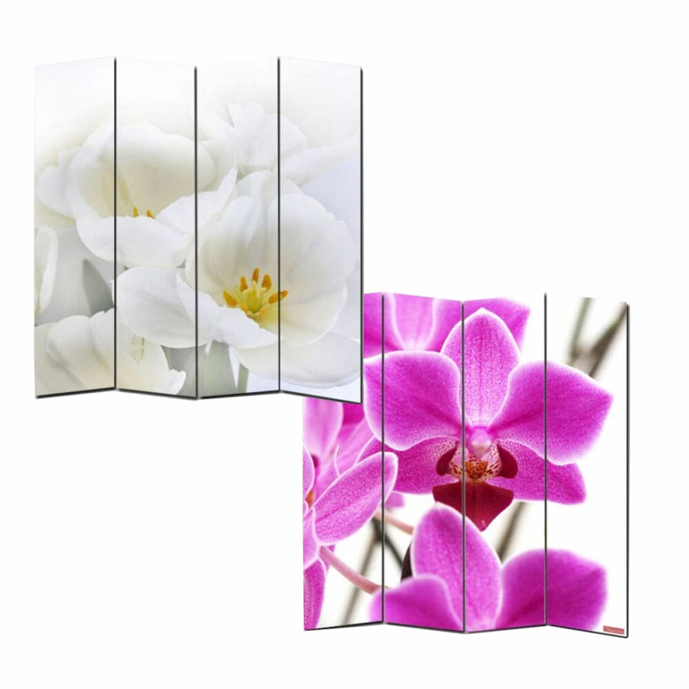 Foto Paravent Paravent Spanische Wand M68 ~ 180x160cm Orchidee