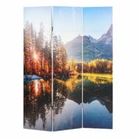 Foto-Paravent mit Schallschutz 180x122cm Waldsee